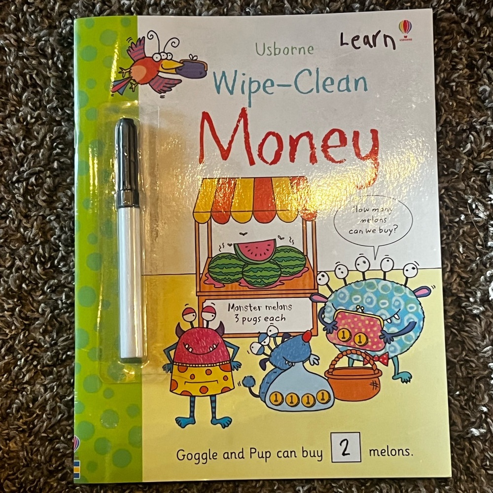 📚Usborne "Wipe-Clean" Money Workbook💰